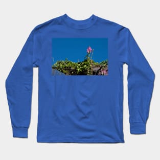 Wild Flower and Deep Blue Sky Long Sleeve T-Shirt